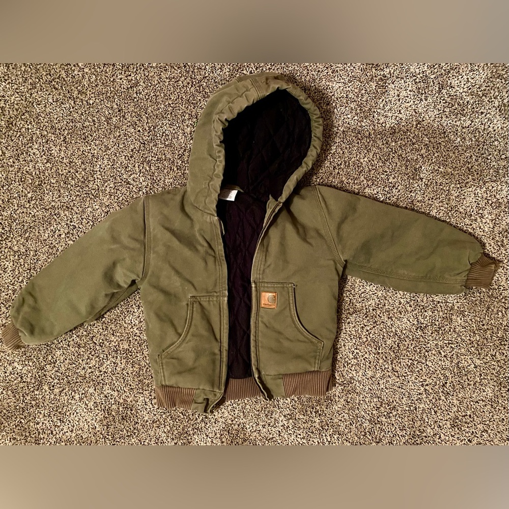 Carhartt Forest Green Hooded Jacket